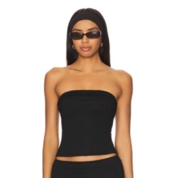 All The Ways by Revolve NWT Women’s Size Large Black Natalie Strapless Top - Picture 12 of 12